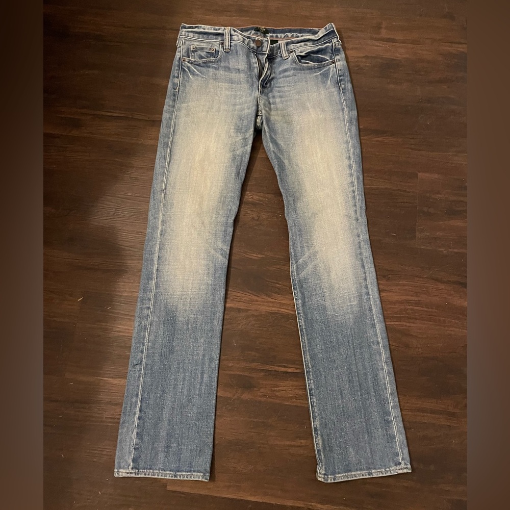 J crew medium wash matchstick jeans in size 29R